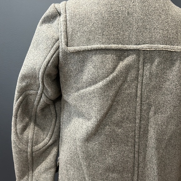 ZARA Winter Coat XS Grey White Fur Lined Hood Toggle Coat - Picture 8 of 10